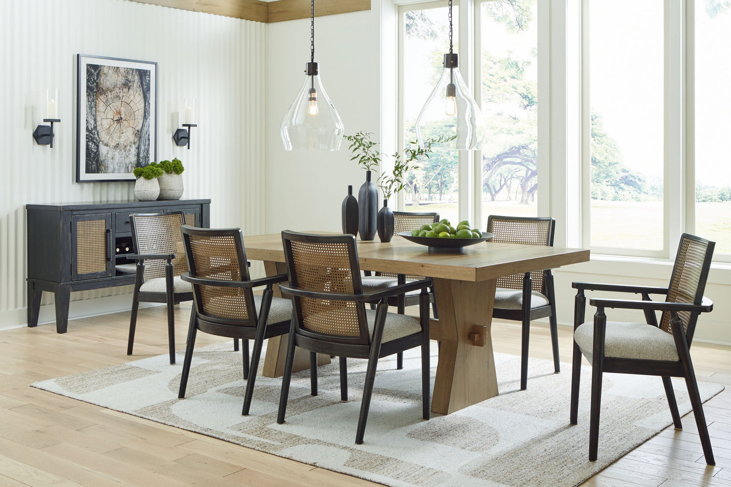 Galliden - Black - Dining Room Server - Hornell Furniture Outlet