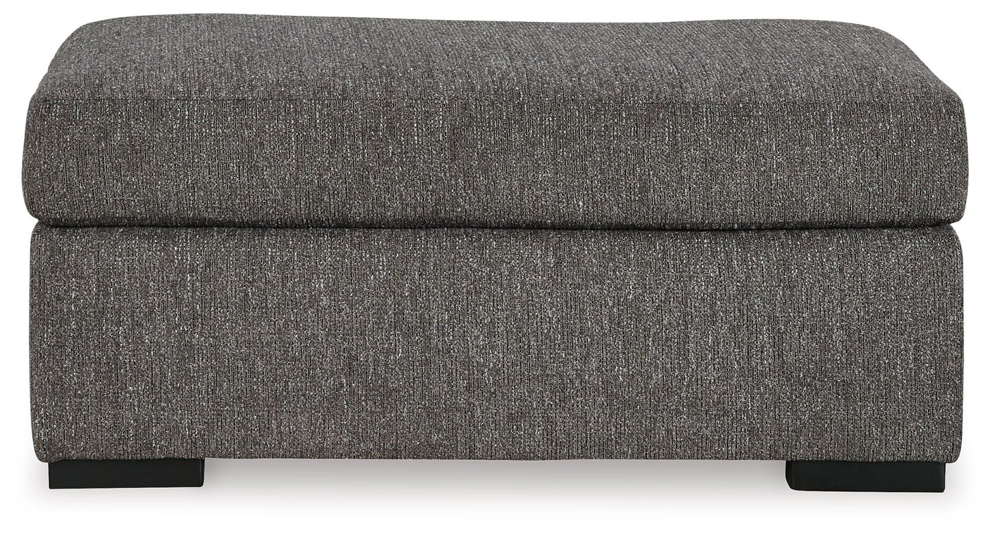 Gardiner - Pewter - Ottoman - Hornell Furniture Outlet