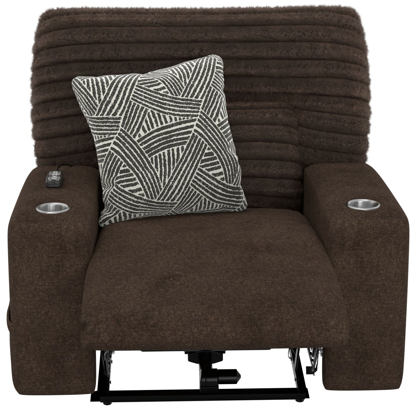 Zen - Power Recliner With CR3 Heat / Massage / Zero Gravity - Chocolate - Hornell Furniture Outlet