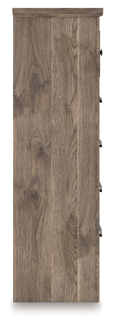Rusticott - Brown - Five Drawer Chest - Hornell Furniture Outlet