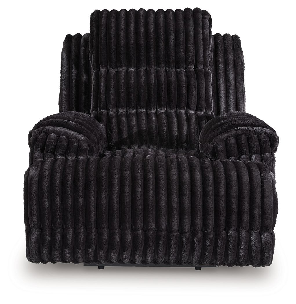 Rhine Falls - Onyx - Zero Wall Recliner - Hornell Furniture Outlet