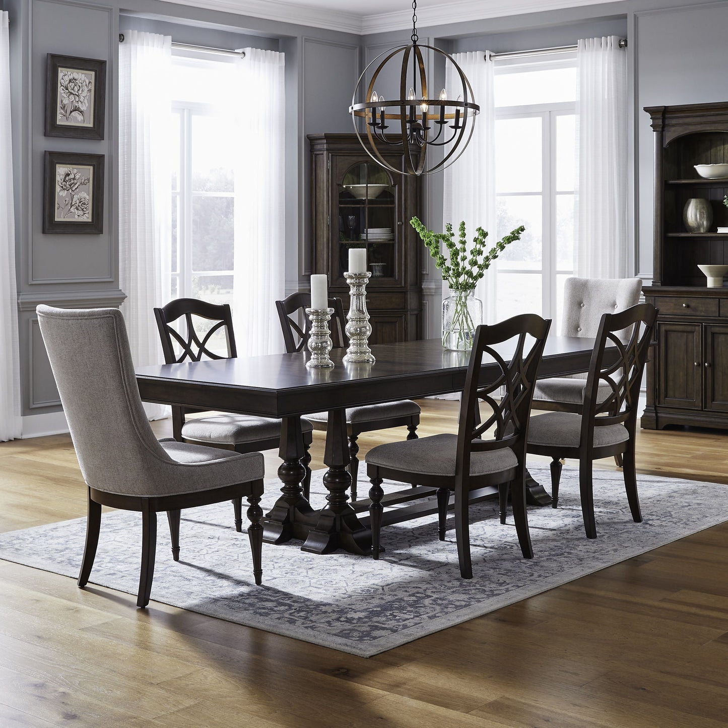 Arden Road - Trestle Table Set - Hornell Furniture Outlet