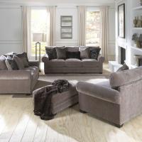 Austin - Ottoman - Dark Brown - Hornell Furniture Outlet