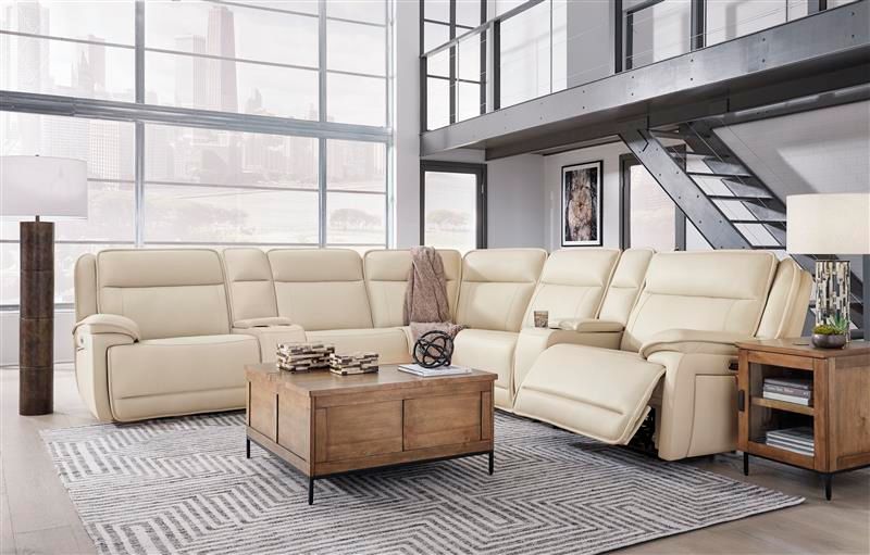 Double Deal - Reclining Sectional - Hornell Furniture Outlet