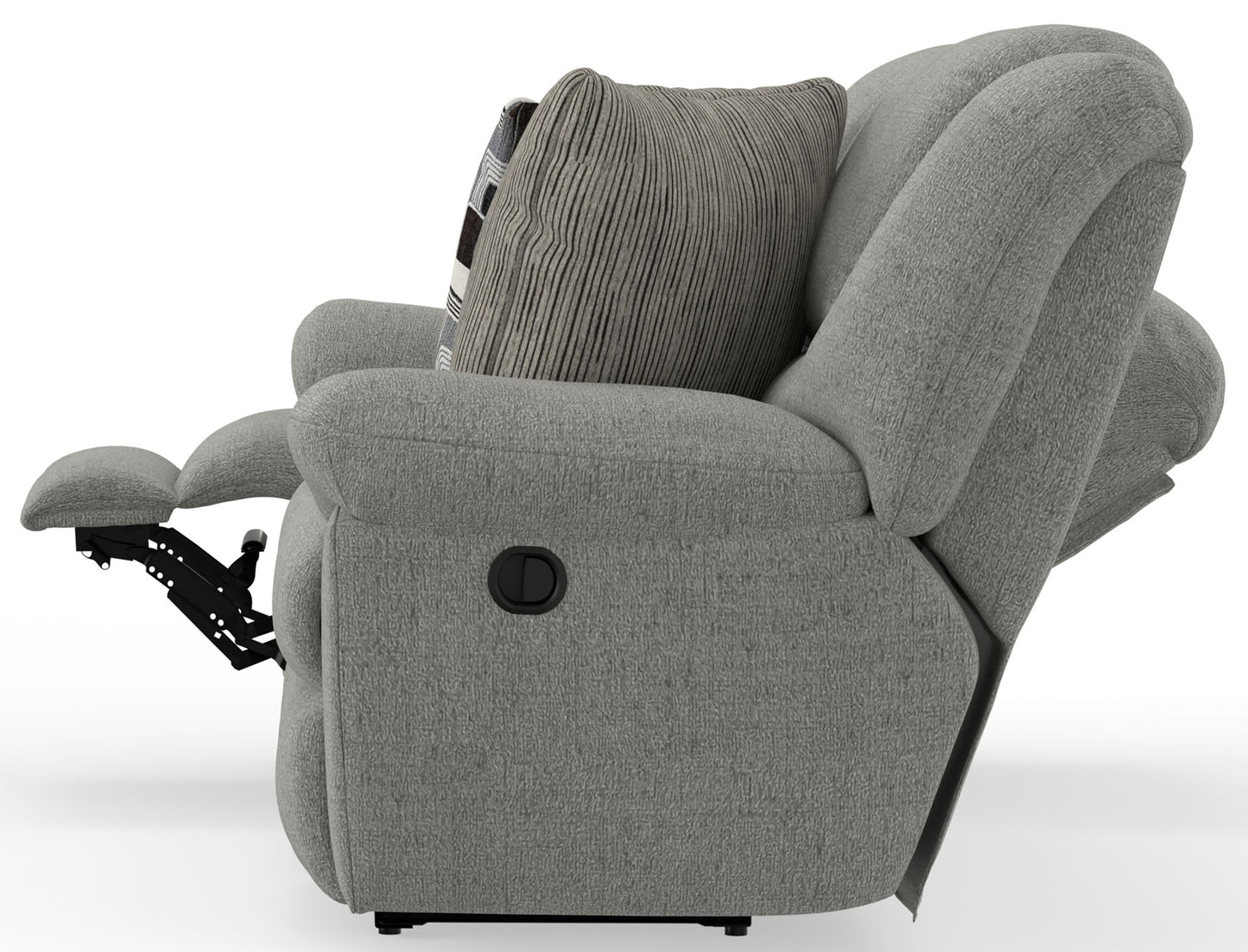 Trifecta - Sofa With 3 Recliners and Drop Down Table - Hornell Furniture Outlet