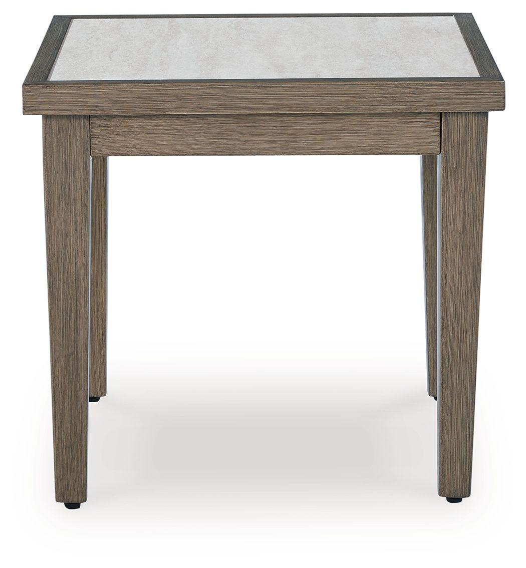 Rainier Ranch - Brown / Beige - Square End Table - Hornell Furniture Outlet