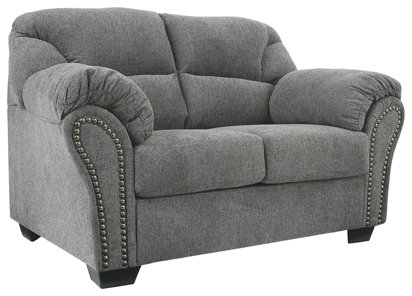 Allmaxx - Pewter - Loveseat - Hornell Furniture Outlet