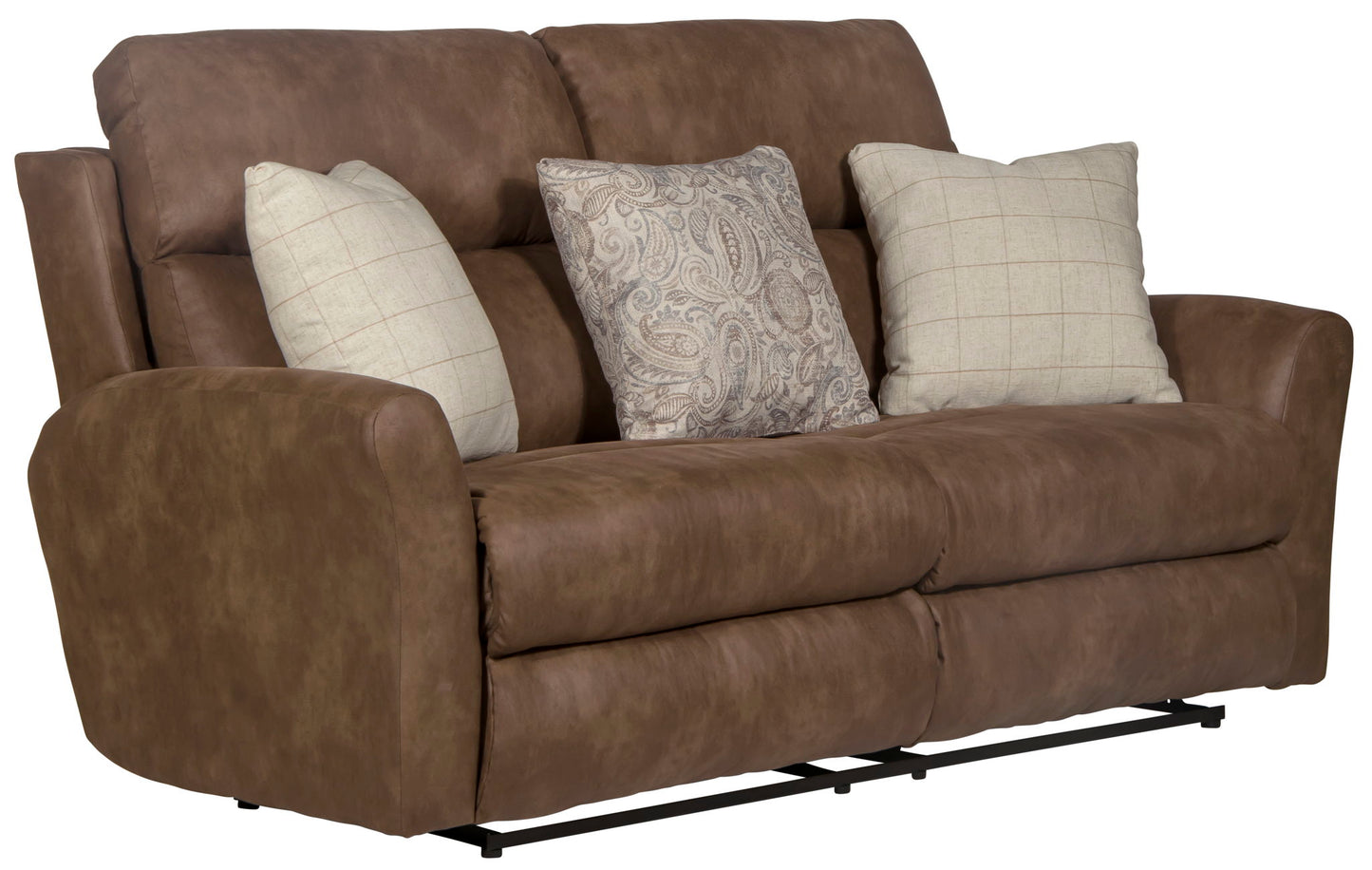 Justine - Lay Flat Reclining Loveseat - Burlap - Hornell Furniture Outlet