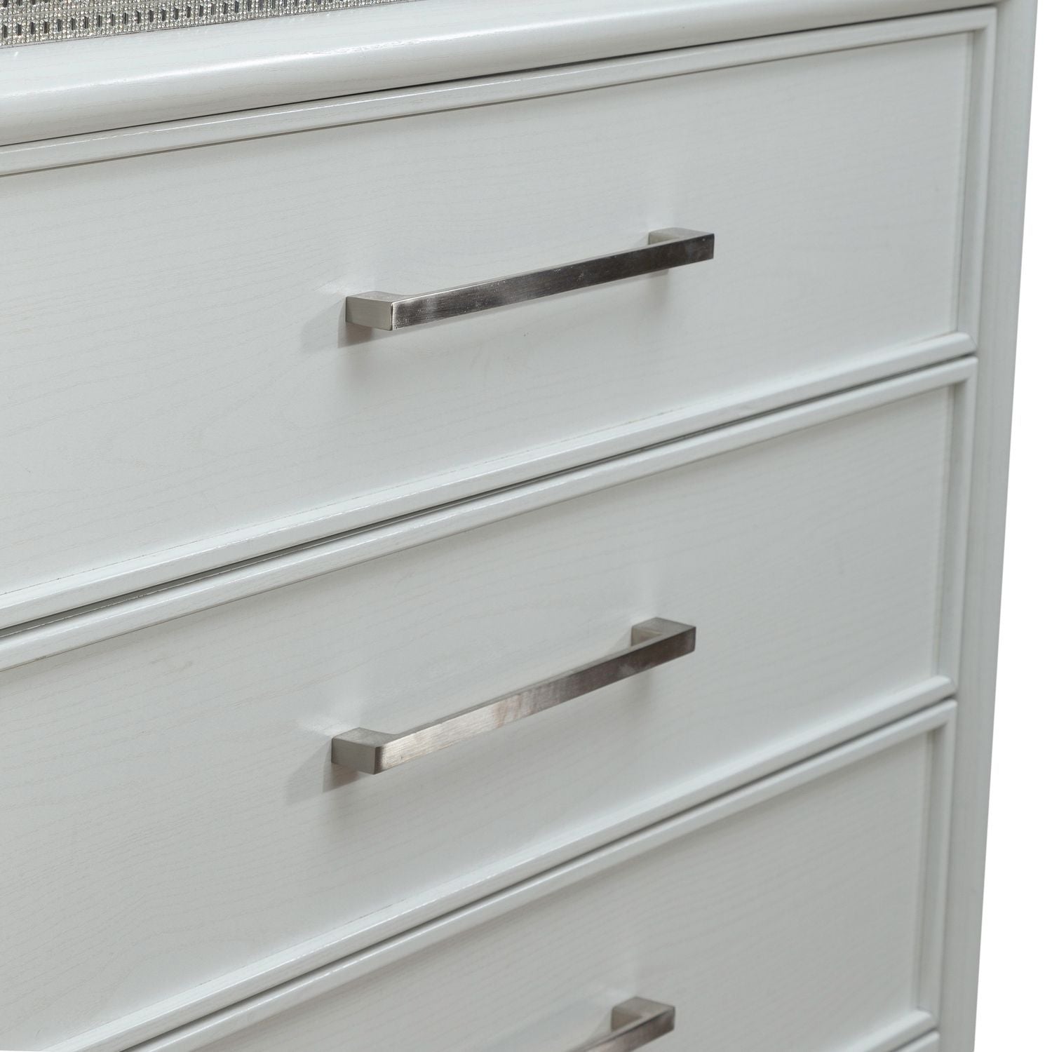 Reflections - 5 Drawer Chest With Lights - White - Hornell Furniture Outlet