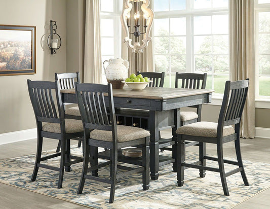 Tyler Creek - Counter Height Table Set - Hornell Furniture Outlet