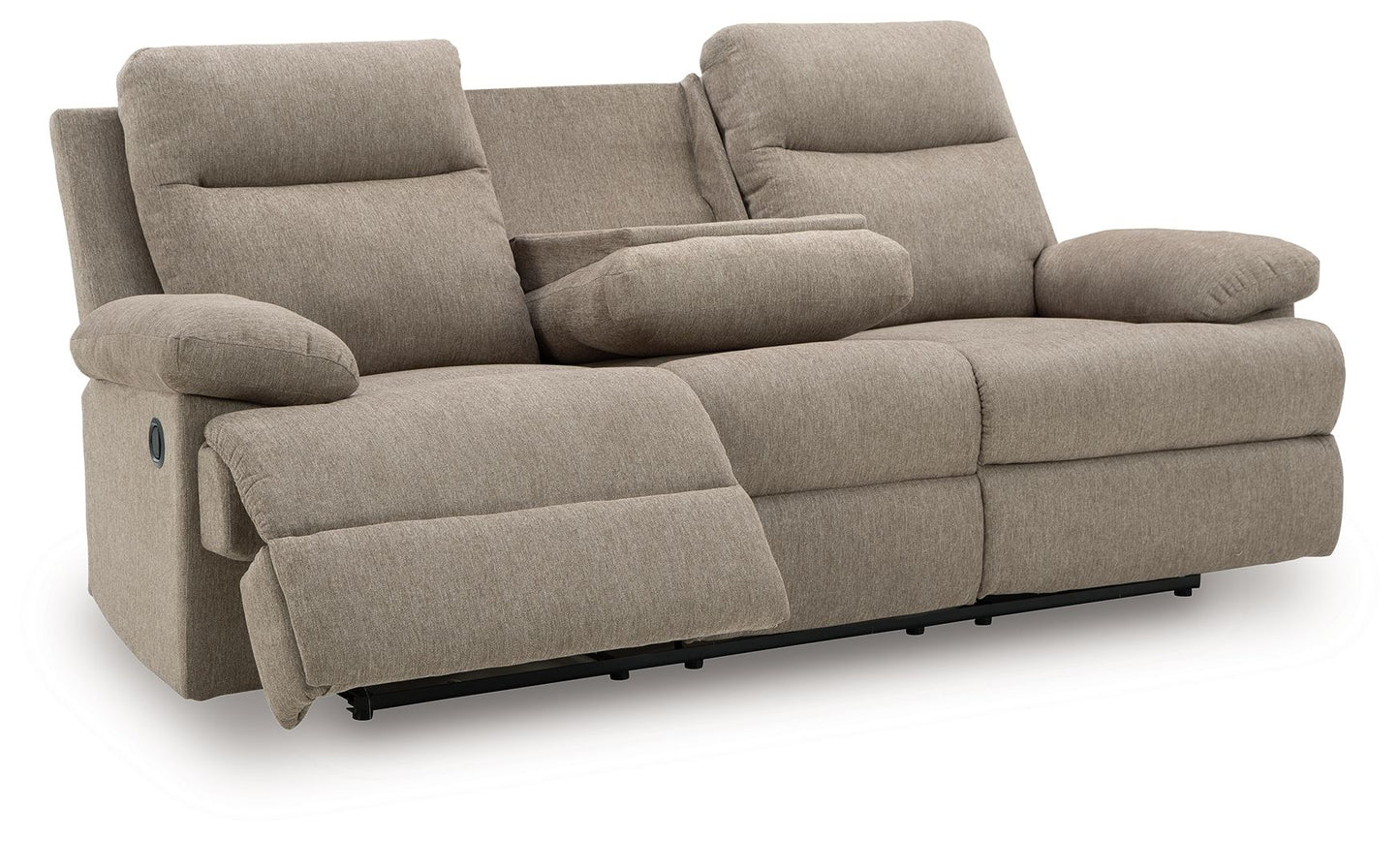 Side - Swipe - Reclining Sofa With Drop Down Table - Hornell Furniture Outlet
