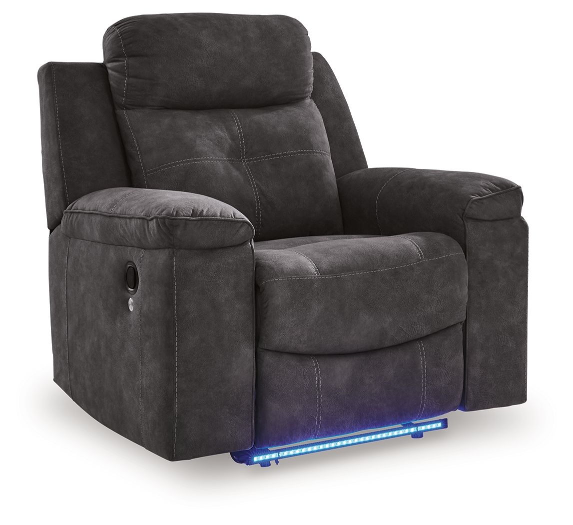 Brysonview - Zero Wall Recliner - Charcoal - Hornell Furniture Outlet