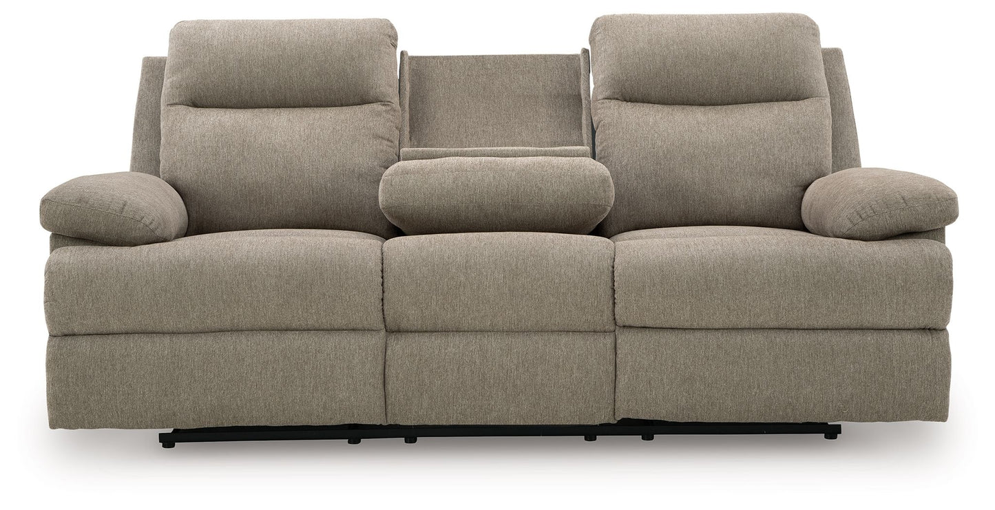 Side - Swipe - Reclining Sofa With Drop Down Table - Hornell Furniture Outlet