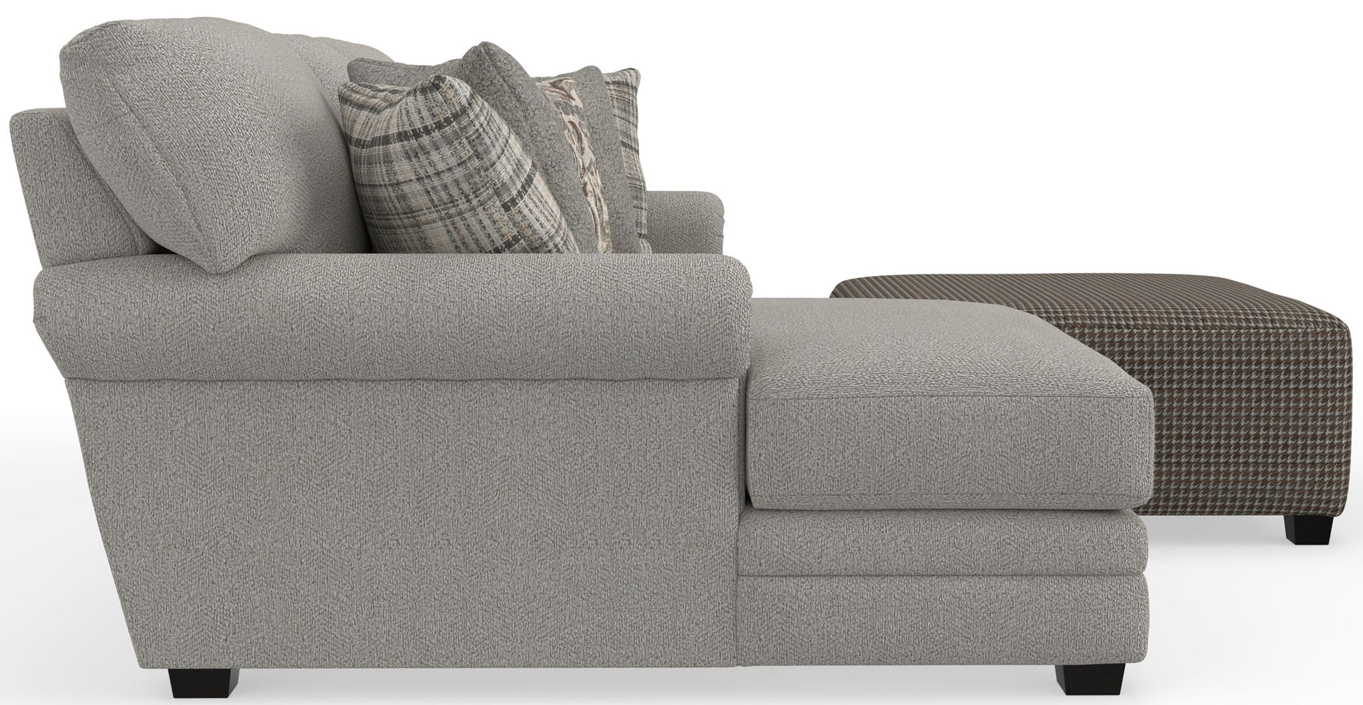 Livingston - Sectional With Comfort Coil Seating, 40" Cocktail Ottoman And Accent Pillows Included - Hornell Furniture Outlet