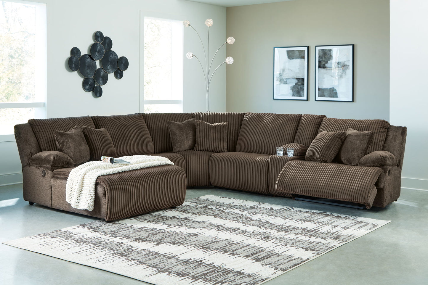 Top Tier - Reclining Sectional - Hornell Furniture Outlet