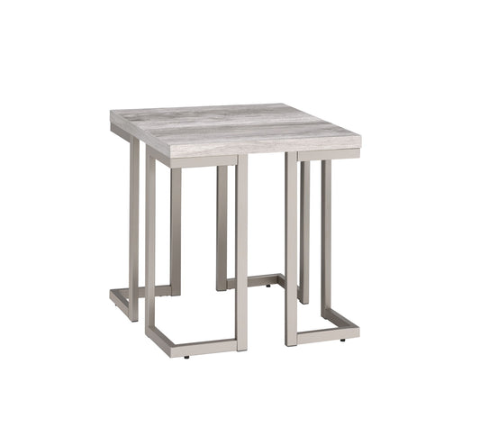 David - End Table - White - Hornell Furniture Outlet