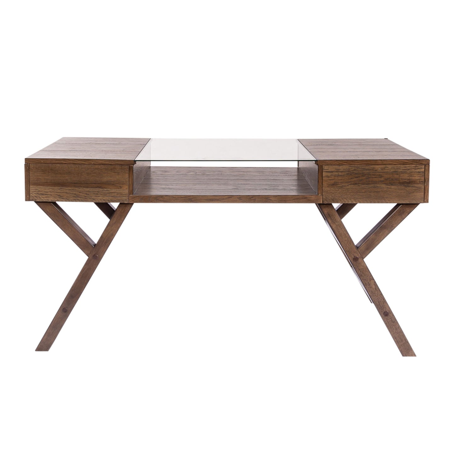 Lennox - Writing Desk - Dark Brown - Hornell Furniture Outlet