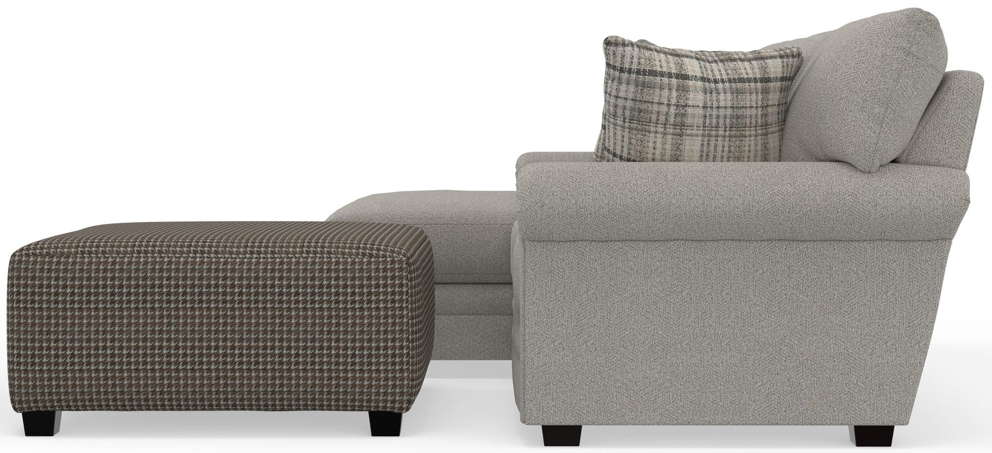 Livingston - Sectional With Comfort Coil Seating, 40" Cocktail Ottoman And Accent Pillows Included - Hornell Furniture Outlet