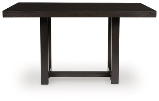 Neymorton - Dark Grayish Brown - Rectangular Dining Room Counter Table - Hornell Furniture Outlet