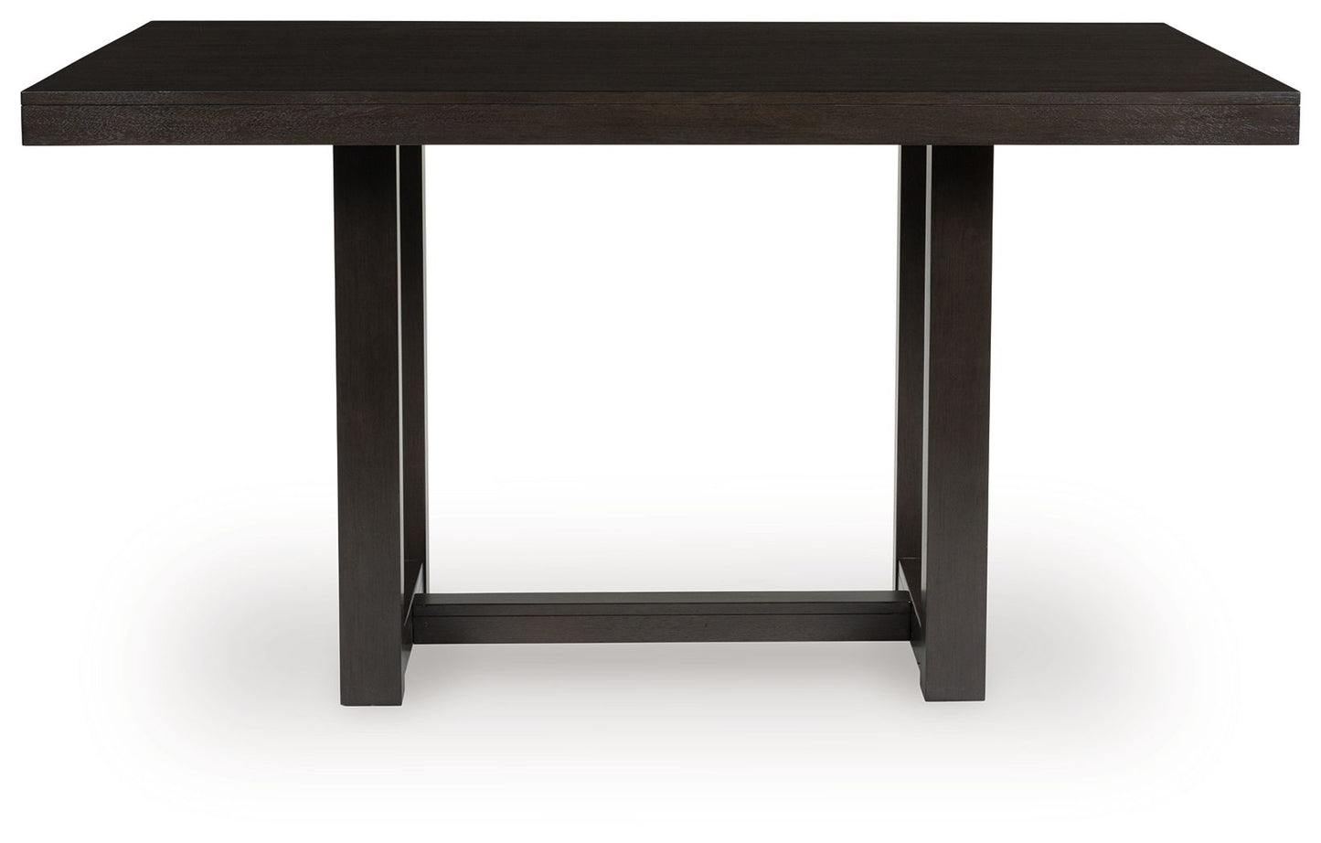 Neymorton - Dark Grayish Brown - 5 Pc. - Rectangular Dining Room Counter Table, 4 Barstools - Hornell Furniture Outlet