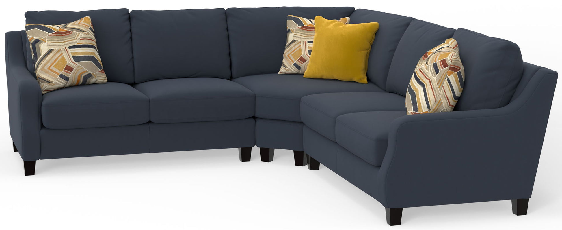 Foley - Sectional With Comfort Coil Seating And 4 Included Accent Pillows - Hornell Furniture Outlet