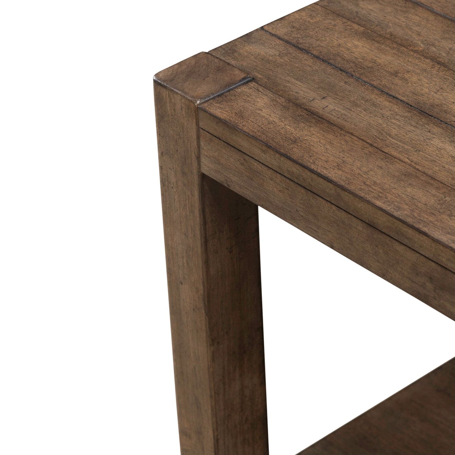 Broadmore - Square Chairside Table - Brown - Hornell Furniture Outlet