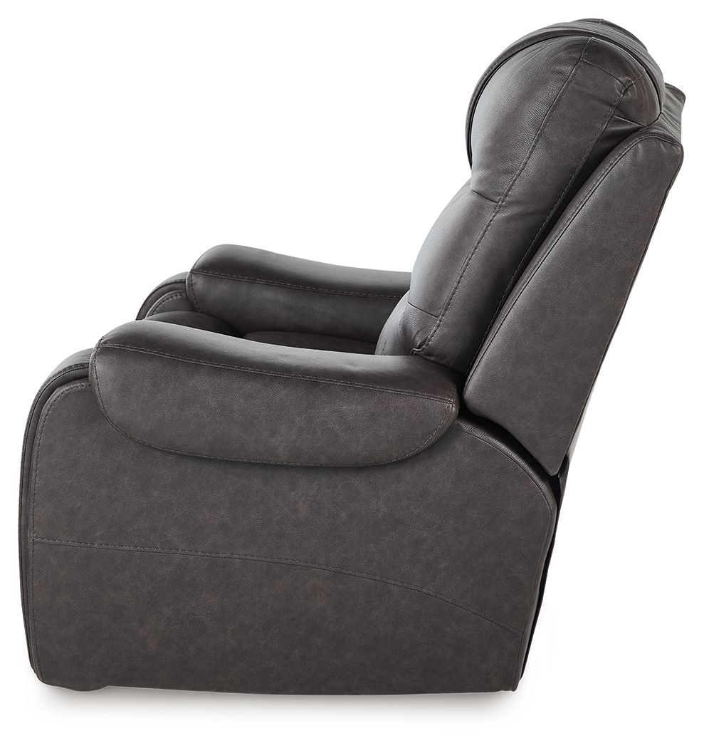 Femley - Smoke - Rocker Recliner - Hornell Furniture Outlet