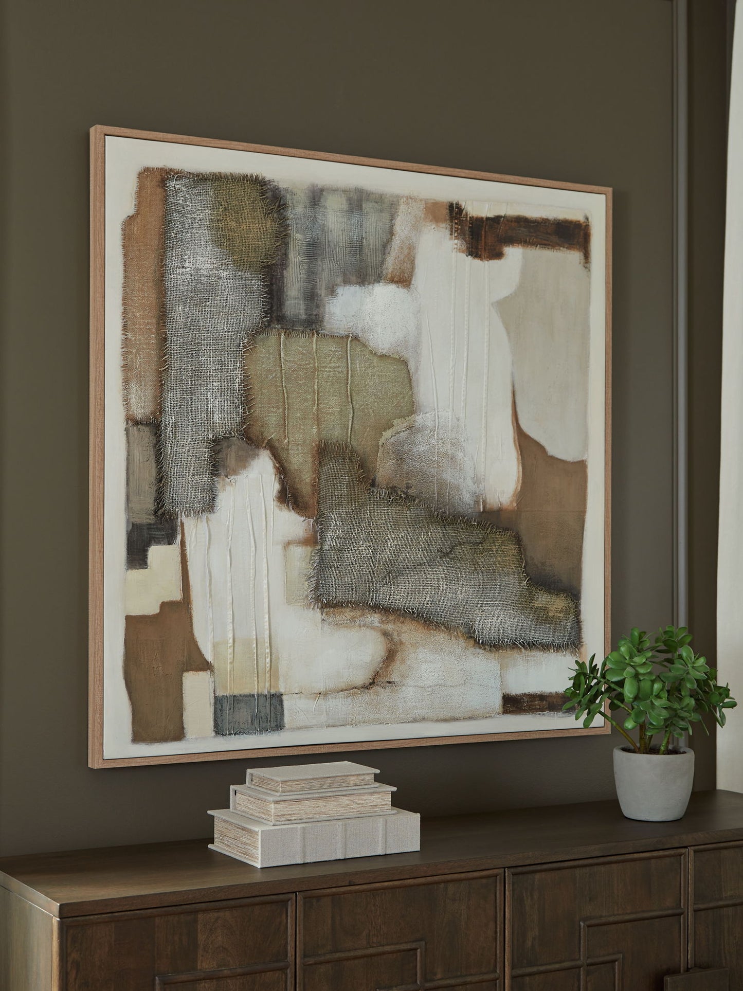 Wylander - Tan / Brown / Gray - Wall Art - Hornell Furniture Outlet