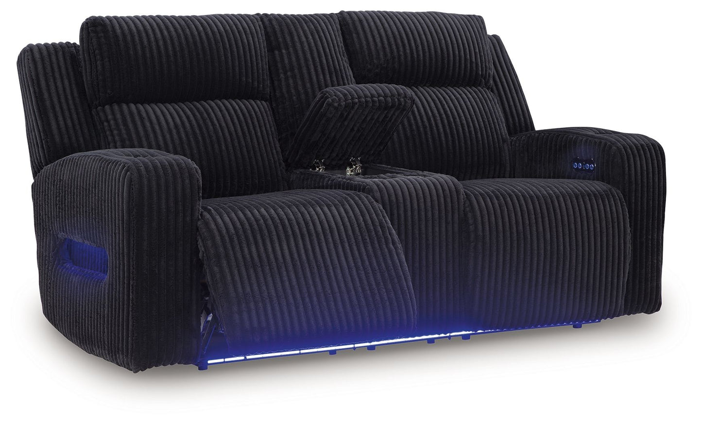 Forest Lake - Power Reclining Loveseat With Console / Adj Headrest - Hornell Furniture Outlet