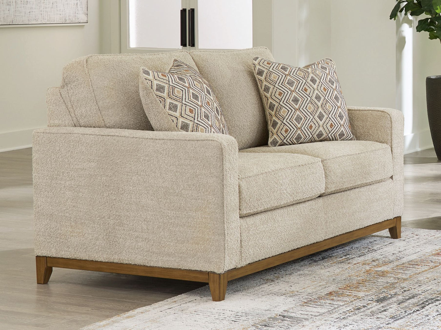 Arendale - Desert - Loveseat - Hornell Furniture Outlet