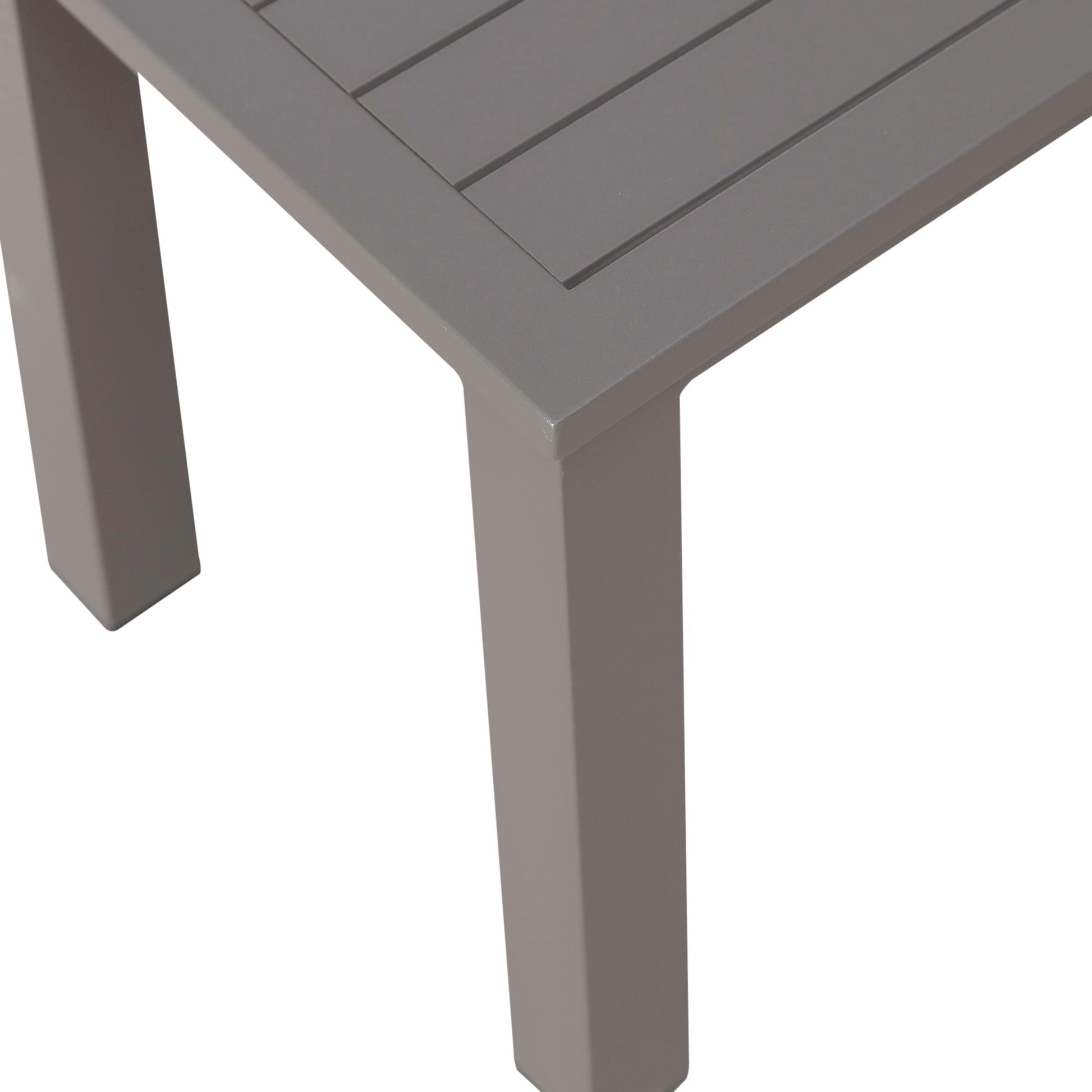 Plantation Key - Outdoor Dining Bench - Granite - Hornell Furniture Outlet