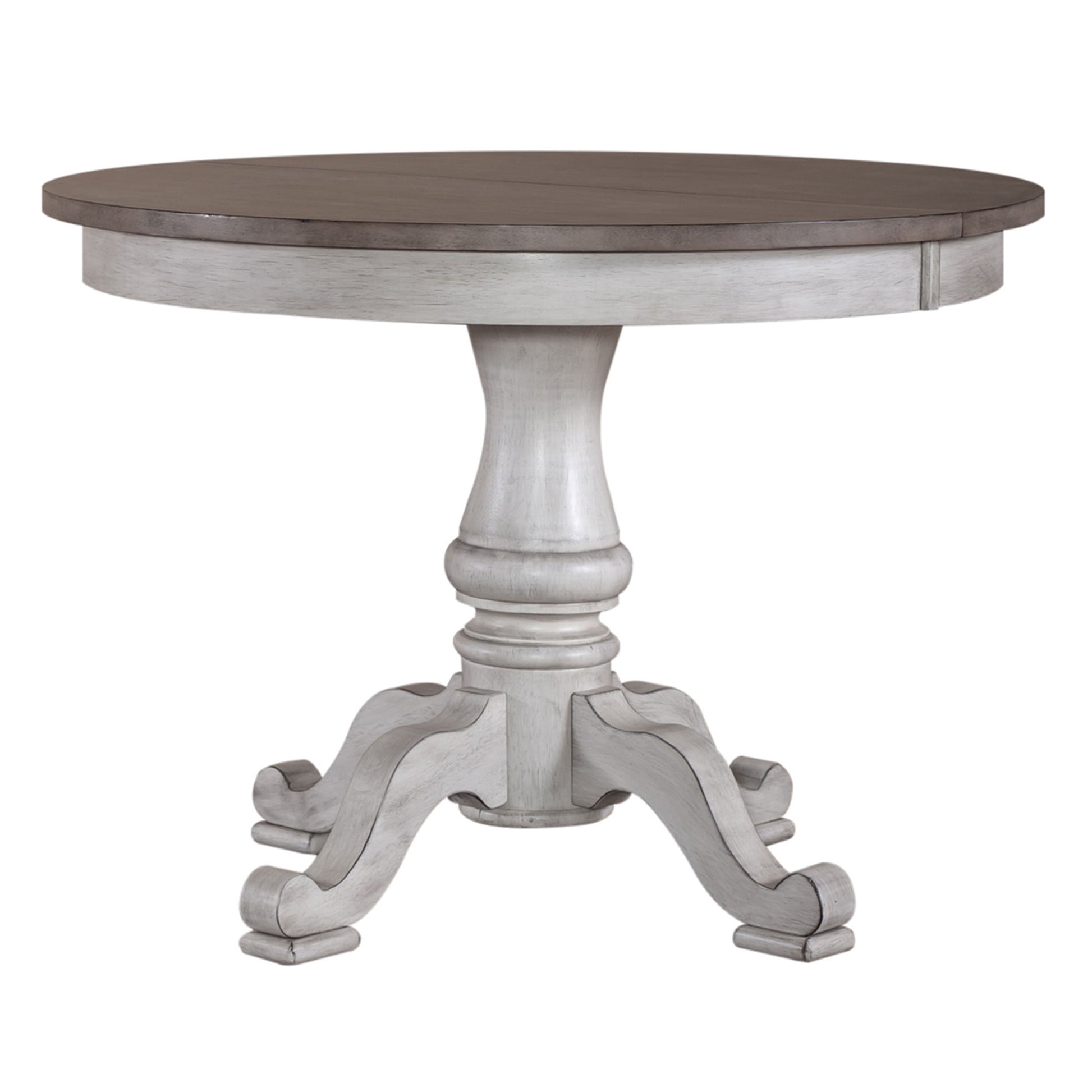 Ocean Isle - Pedestal Table - Antique White - Hornell Furniture Outlet
