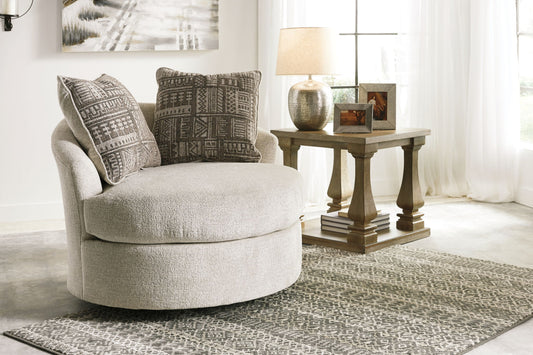 Soletren - Swivel Accent Chair - Stone