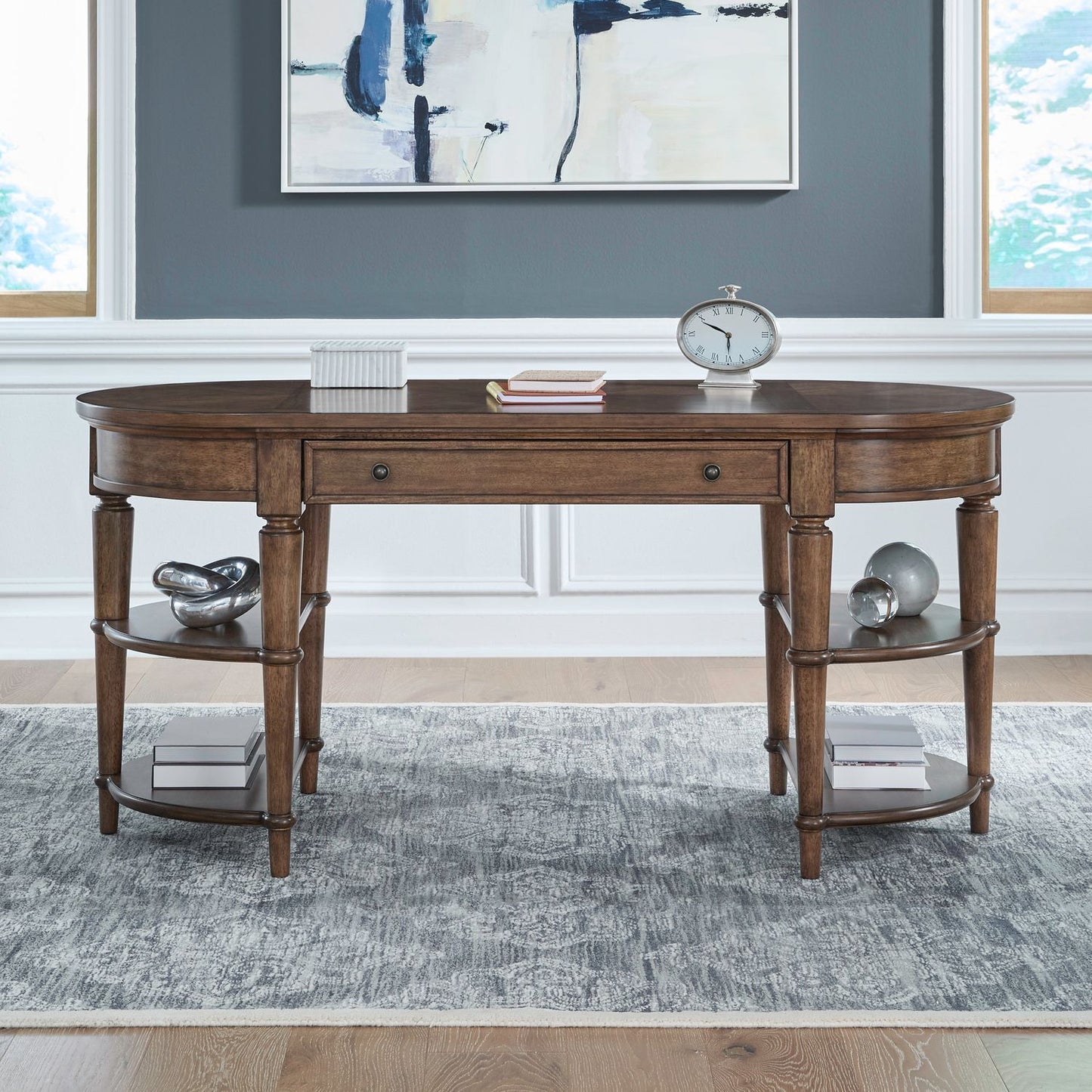 Harrison Heights - Writing Desk - Sienna - Hornell Furniture Outlet