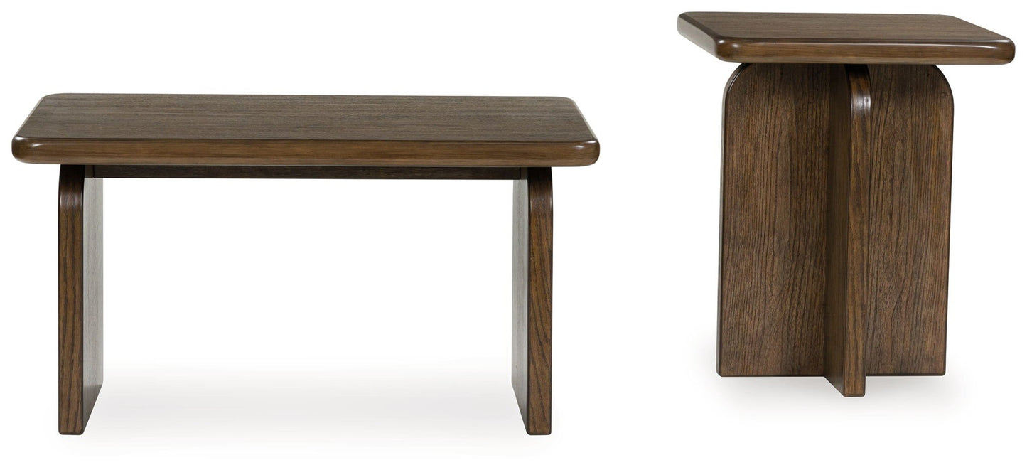 Shawbeck - Medium Brown - Occasional Table Set (Set of 2) - Hornell Furniture Outlet