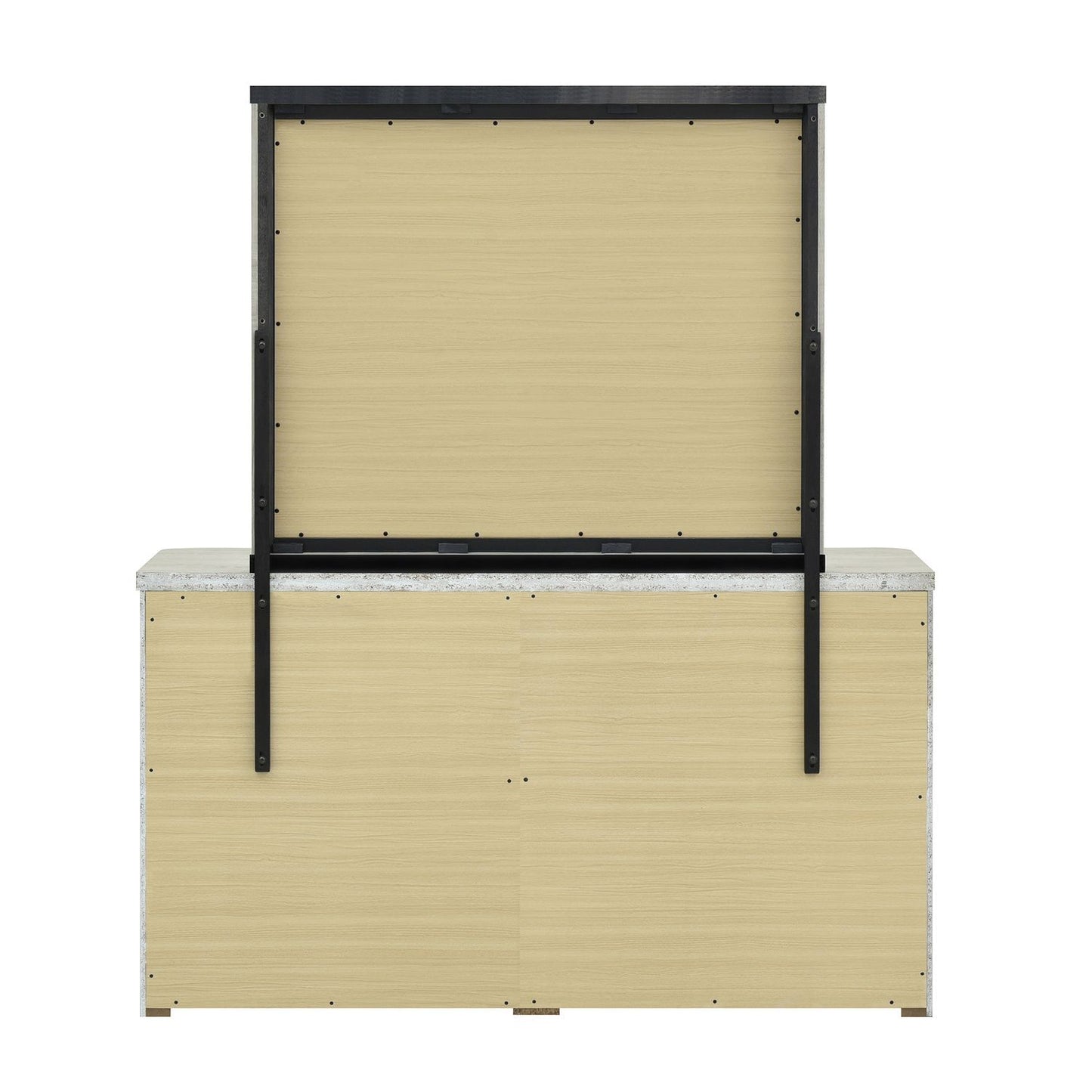 Modern Play - Dresser & Mirror - White - Hornell Furniture Outlet