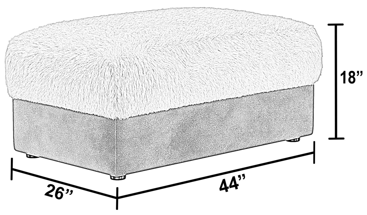 Snowball - Ottoman - Taupe - Hornell Furniture Outlet