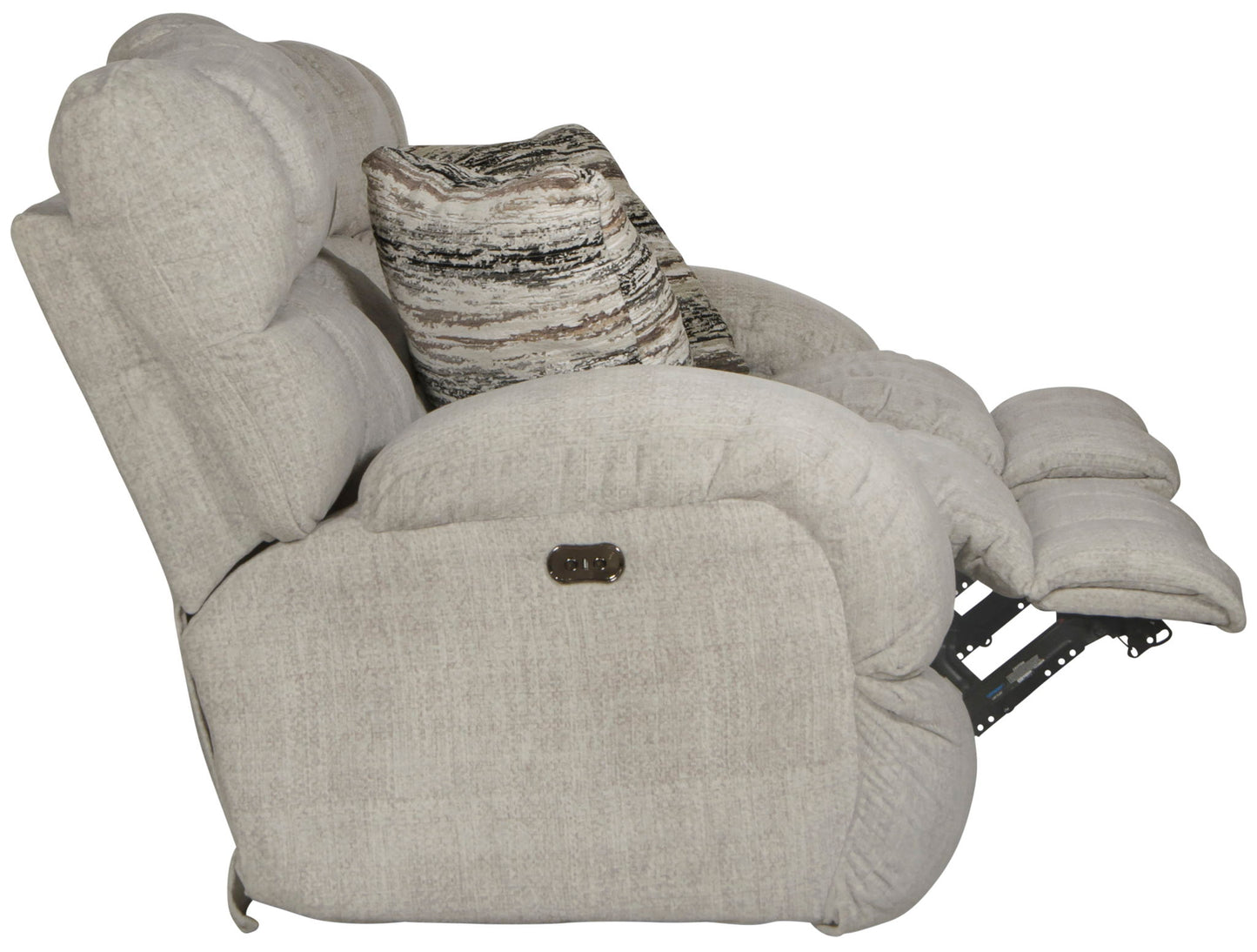 Ashland - Power Lay Flat Reclining Console Loveseat - Hornell Furniture Outlet