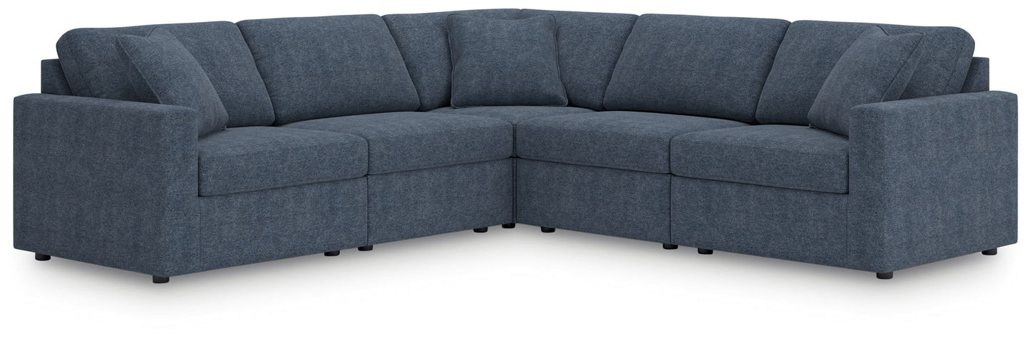 Modmax - Ink - 5 - Piece Sectional - Fabric - Hornell Furniture Outlet