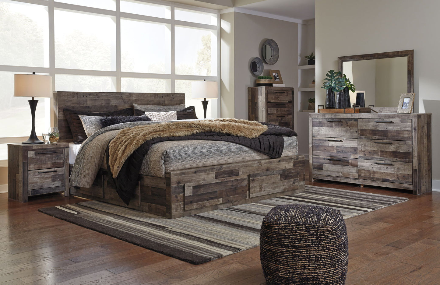 Derekson - Panel Bedroom Set - Hornell Furniture Outlet