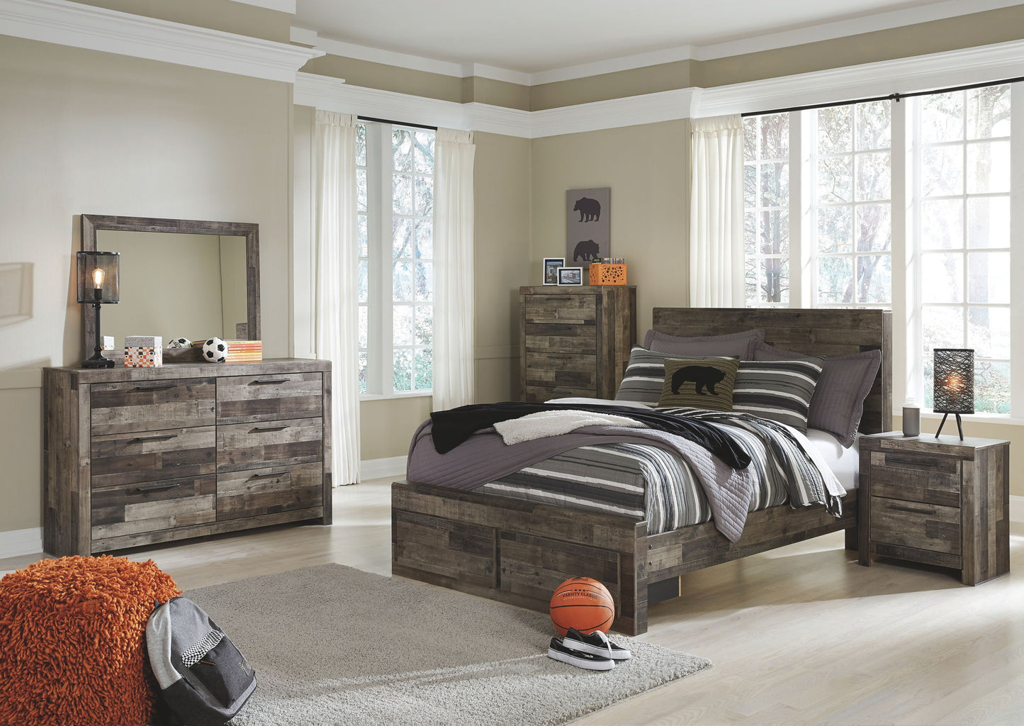 Derekson - Youth Panel Bedroom Set - Hornell Furniture Outlet