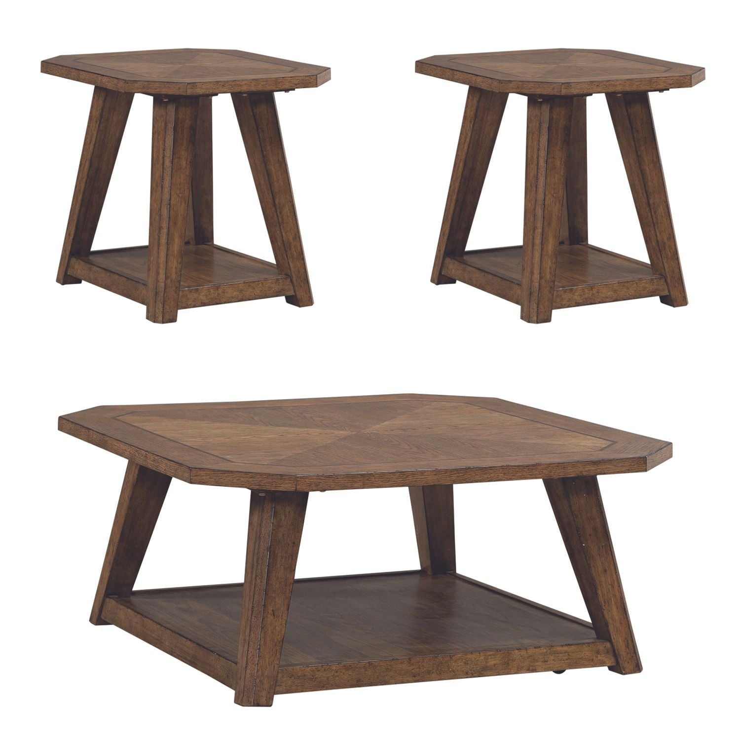 Carolina Park - Optional 3 Piece Set - Brown - Hornell Furniture Outlet