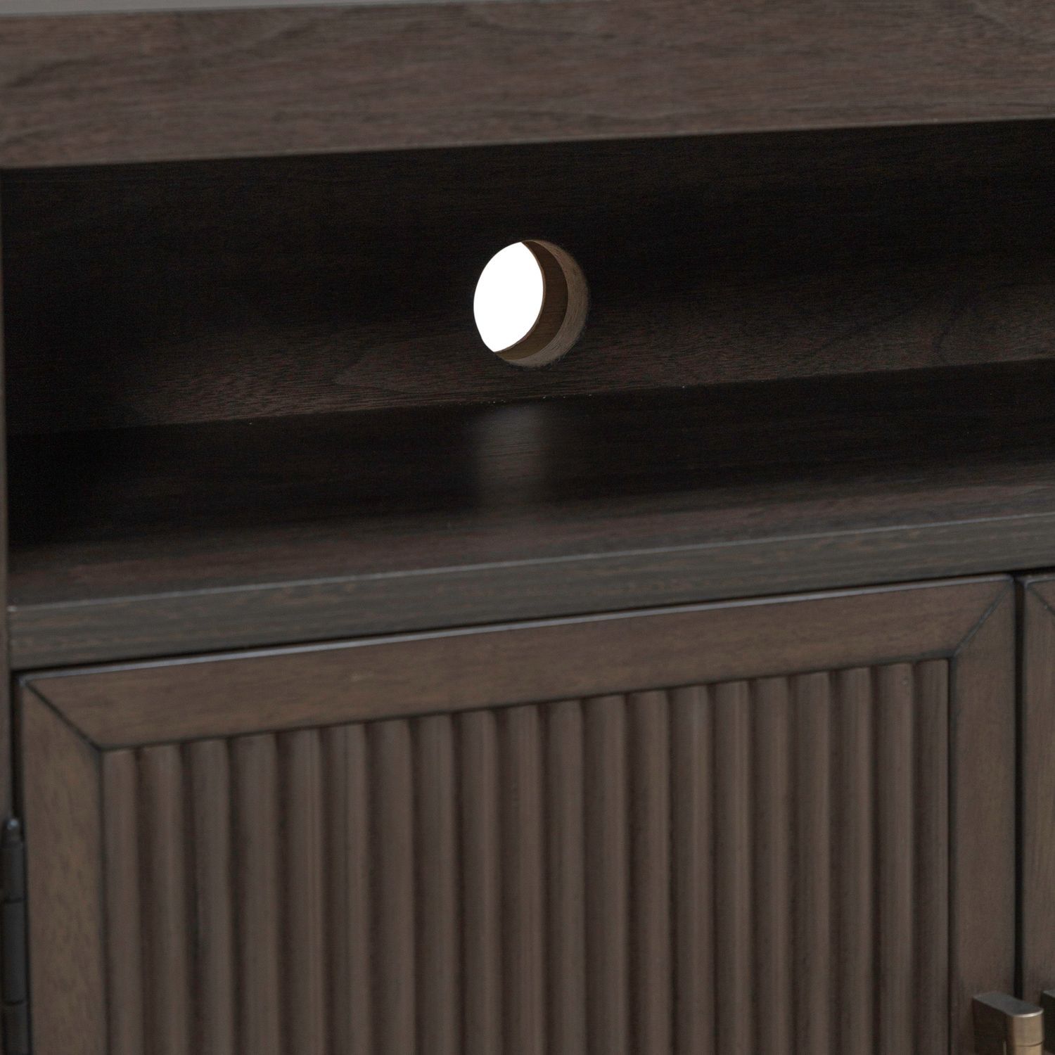 Modern Edge - Bedside Chest With Charging Station - Brown - Hornell Furniture Outlet