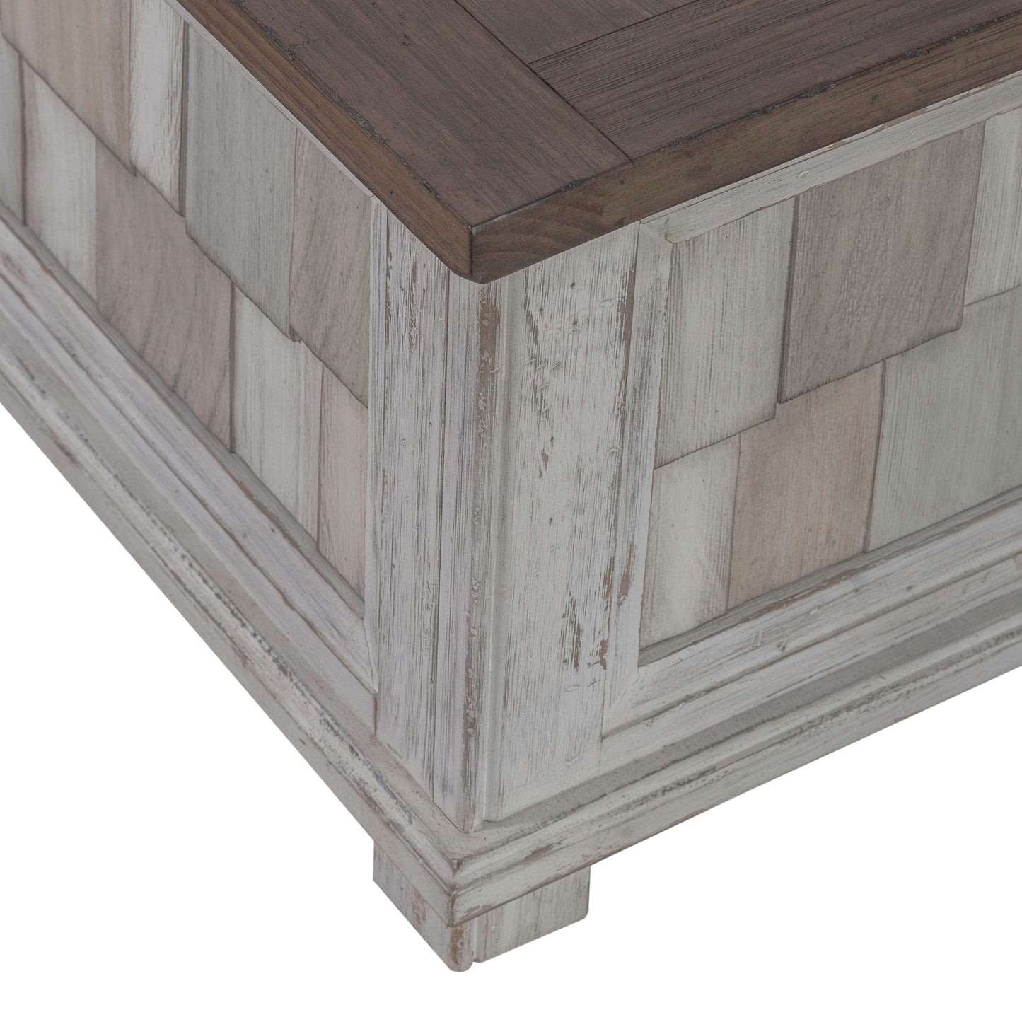River Place - Lift Top Storage Cocktail Table - White - Hornell Furniture Outlet