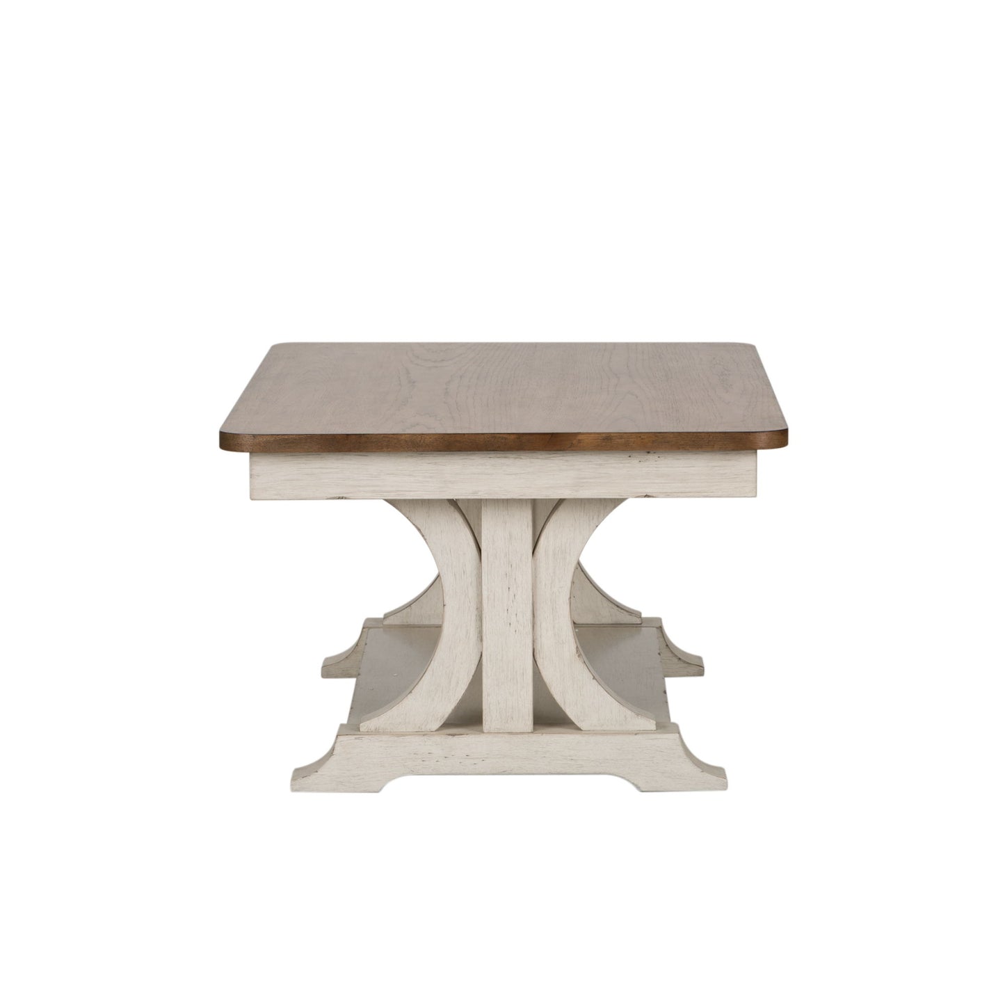 Farmhouse Reimagined - Rectangular Cocktail Table - White - Hornell Furniture Outlet