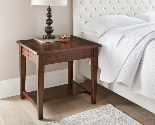 Crestline - End Table - Brown - Hornell Furniture Outlet