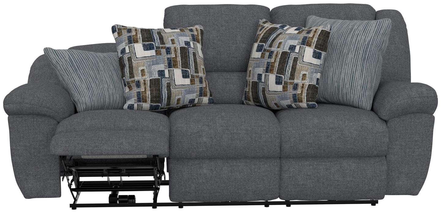 Trifecta - Sofa With 3 Recliners and Drop Down Table - Hornell Furniture Outlet