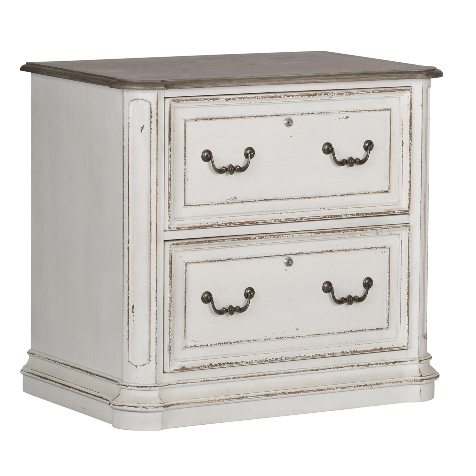 Magnolia Manor - Jr Executive Media Lateral File - White - Hornell Furniture Outlet