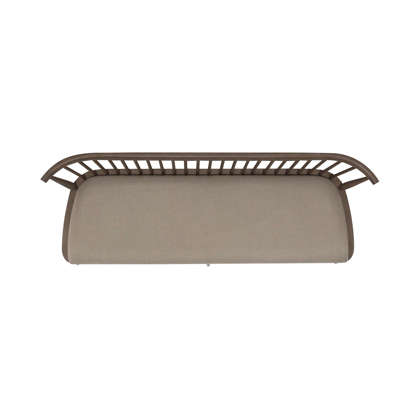 Americana Farmhouse - Upholstered Seat Windsor Bench (RTA) - Light Brown - Hornell Furniture Outlet