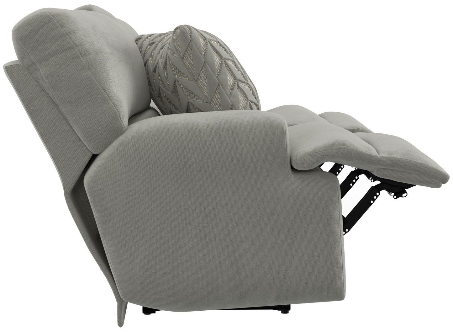 Renaldo - Power Console Loveseat With Zero Gravity Recline - Stone - Hornell Furniture Outlet